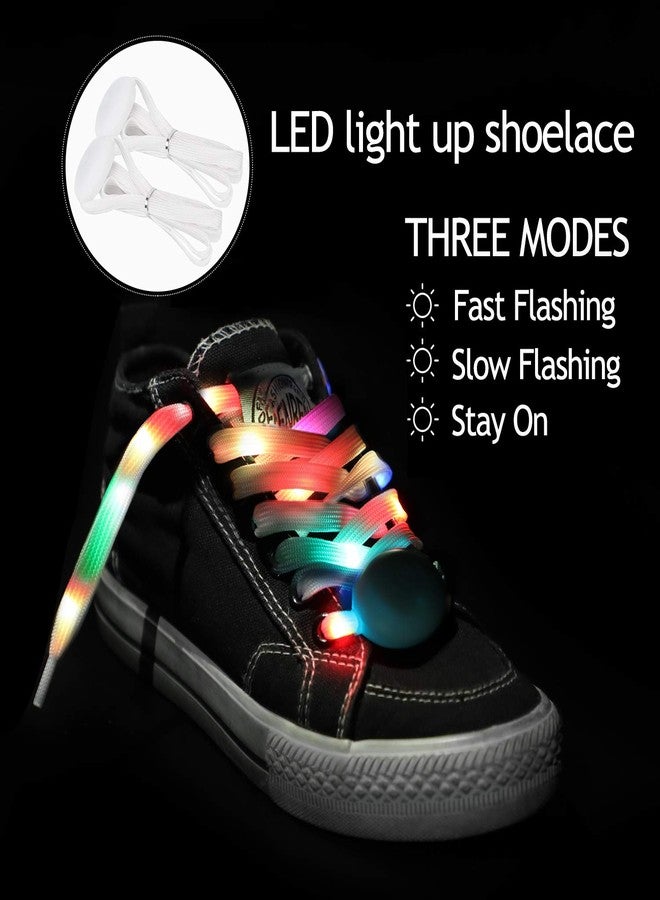 Aywewii Led Finger Gloves, Led Gloves LED Shoelaces Set Light Up Toys for Boys Girls, Flashing Gloves for Christmas Thanksgiving Birthday Glow Halloween Costume Party - Image 2
